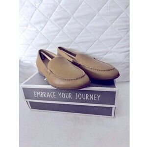 Dansko Womens Wheat Lorri Tumbled Leather Loafers Size 41 US 10.5-11 NIB